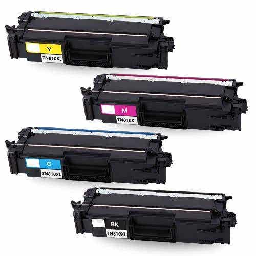 Brother TN810XL Compatible High Yield Toner Cartridge 4-Piece Combo Pack